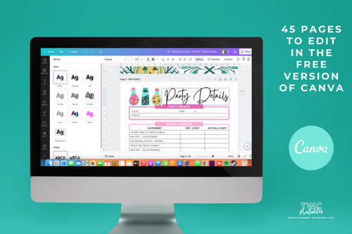 Halloween Planner | Canva Templates | BRIGHT