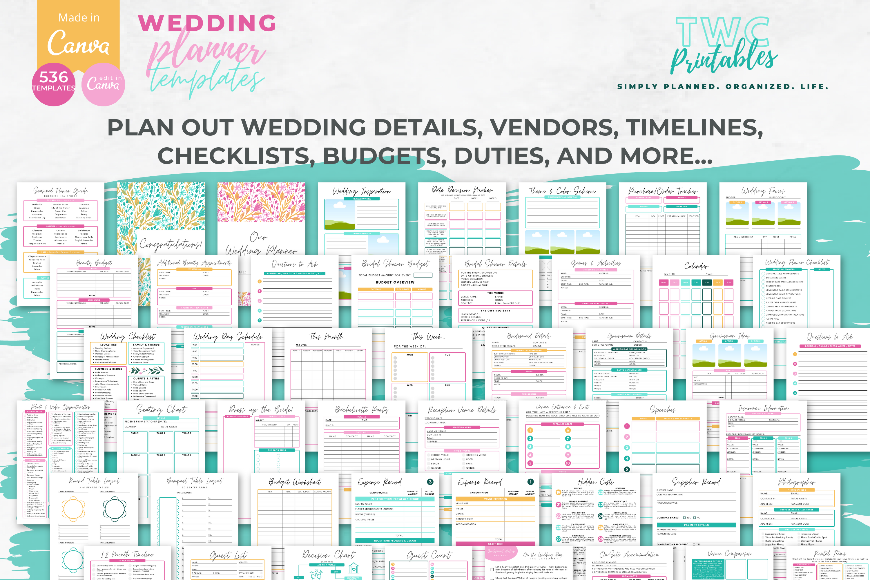Wedding Planner | Canva Templates | BRIGHT