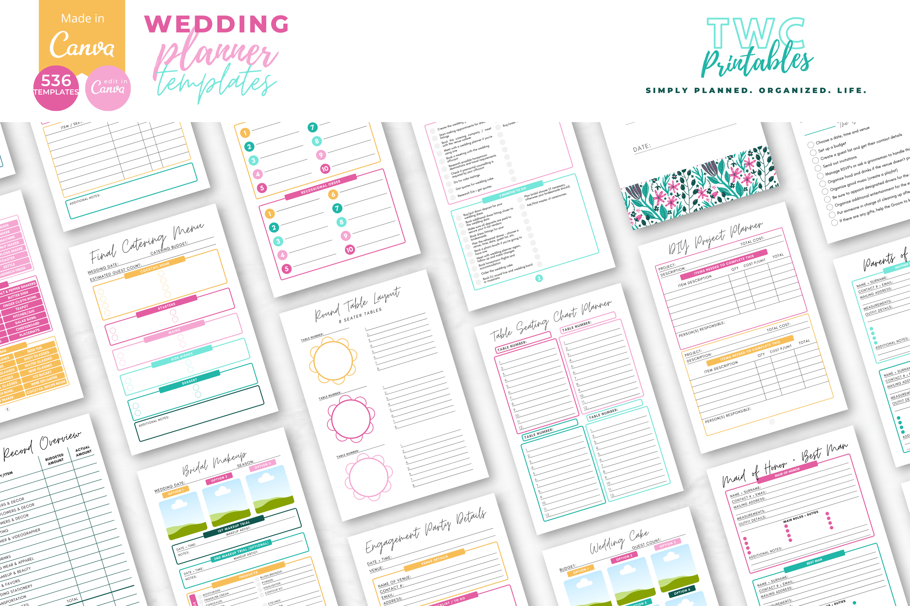 Wedding Planner | Canva Templates | BRIGHT