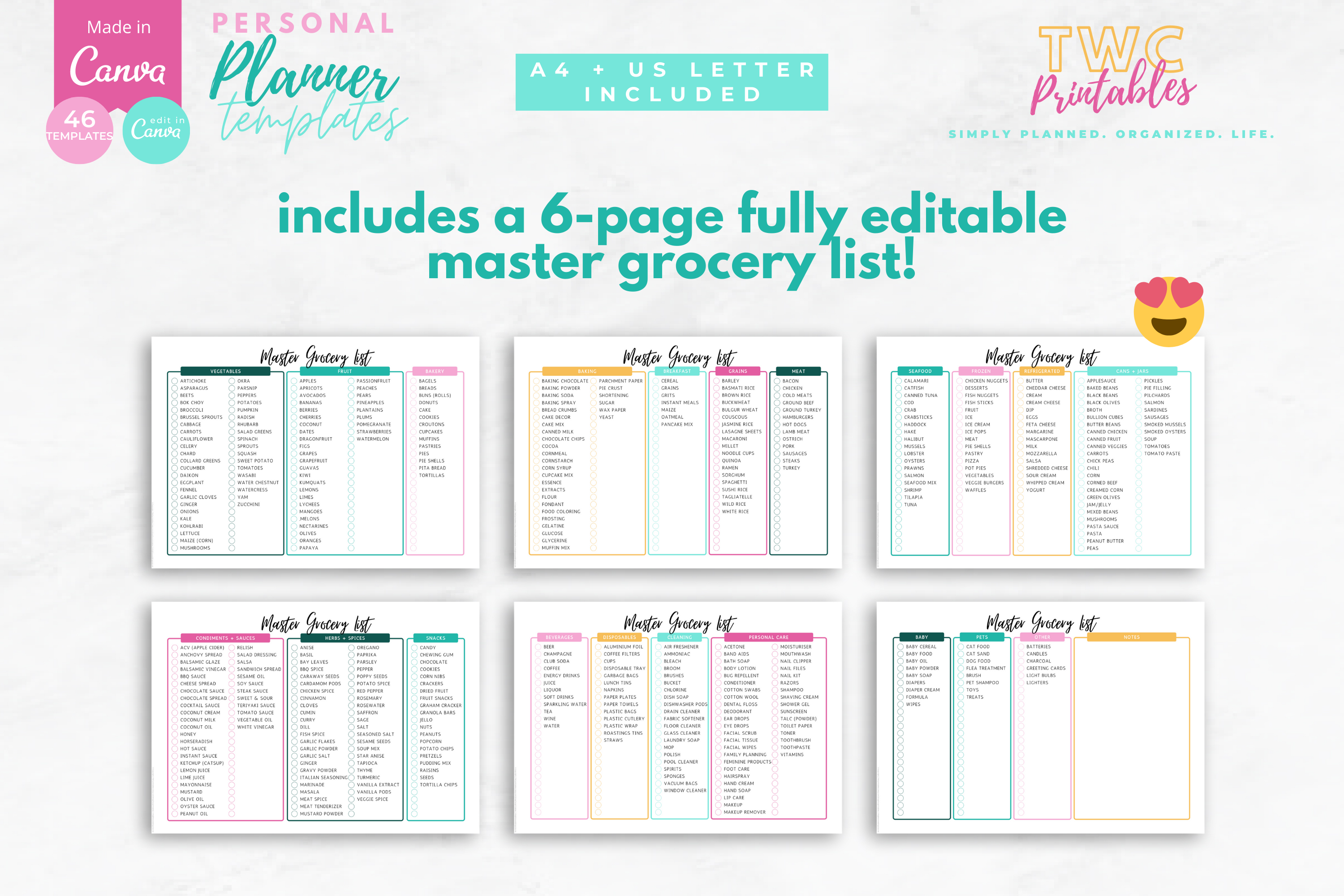 Personal Planner | Canva Templates | BRIGHT